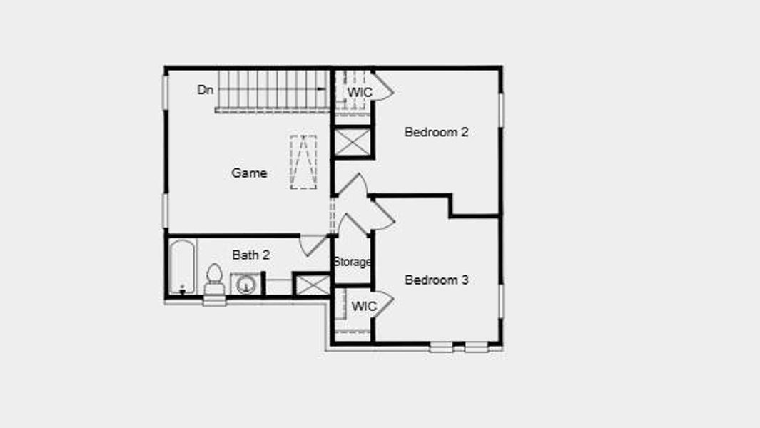 2D floor plan layout of this home in North Sky Celina, Celina, TX (Image 3).