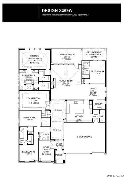2D floor plan layout of this home in Kinder Ranch, San Antonio, TX (Image 2). 2D floor plan layout of this home in Kinder Ranch, San Antonio, TX (Image 2).