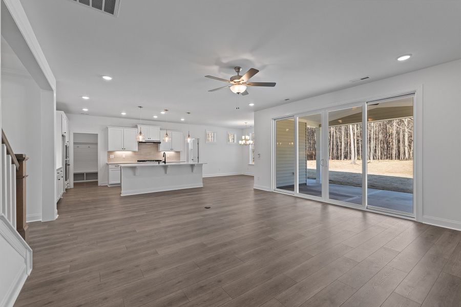 Representative unfurnished interior of a home built from the The Hampton by RobuckHomes in Baylee Ridge, Selma (Image 98). Representative unfurnished interior of a home built from the The Hampton by RobuckHomes in Baylee Ridge, Selma (Image 98).
