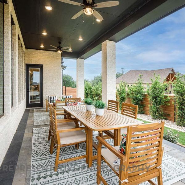 Exterior details and patio area of a home in Broken Oak, Georgetown (Image 3). Exterior details and patio area of a home in Broken Oak, Georgetown (Image 3).