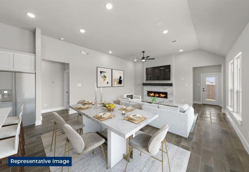 Furnished interior view inside a new home in The Villages of Hurricane Creek, Anna (Image 11).