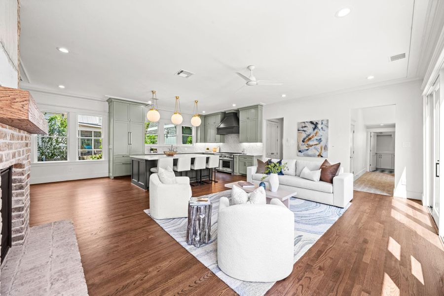 Furnished interior view inside a new home in , Houston (Image 4).