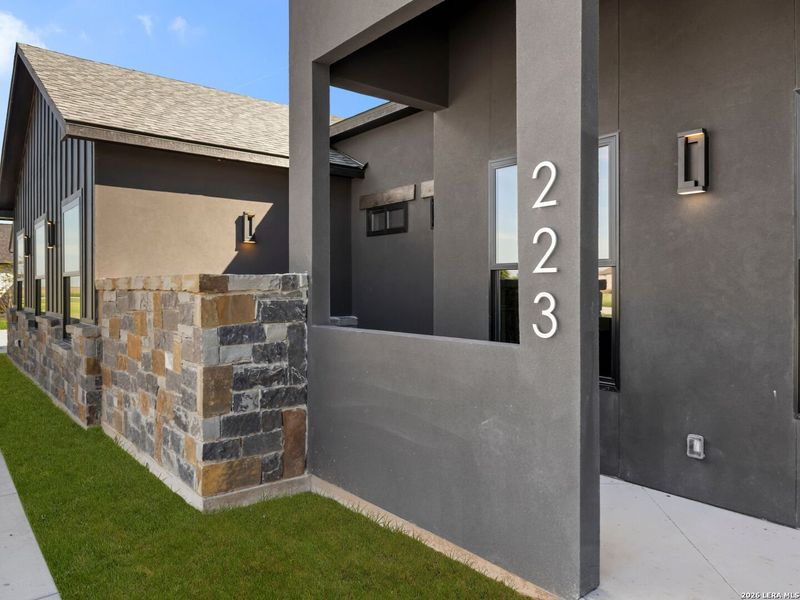 Exterior details and patio area of a home in , Seguin (Image 38). Exterior details and patio area of a home in , Seguin (Image 38).