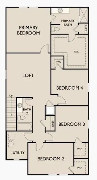 2D floor plan layout of this home in Sunset Oaks, Maxwell, TX (Image 4).