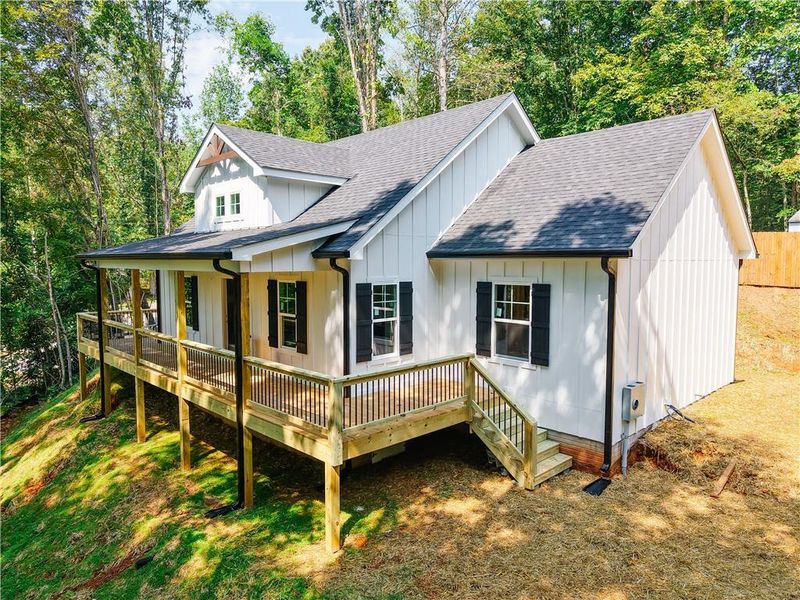 Exterior details and patio area of a home in , Dahlonega (Image 4).