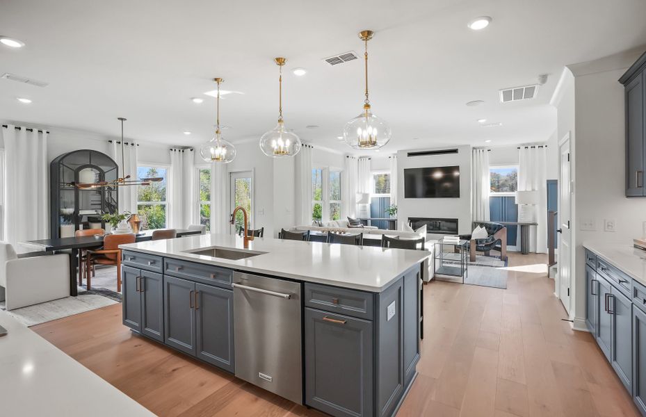 Representative furnished interior of a home built from the Leyton by Pulte Homes in Elmbrook, Matthews (Image 27).