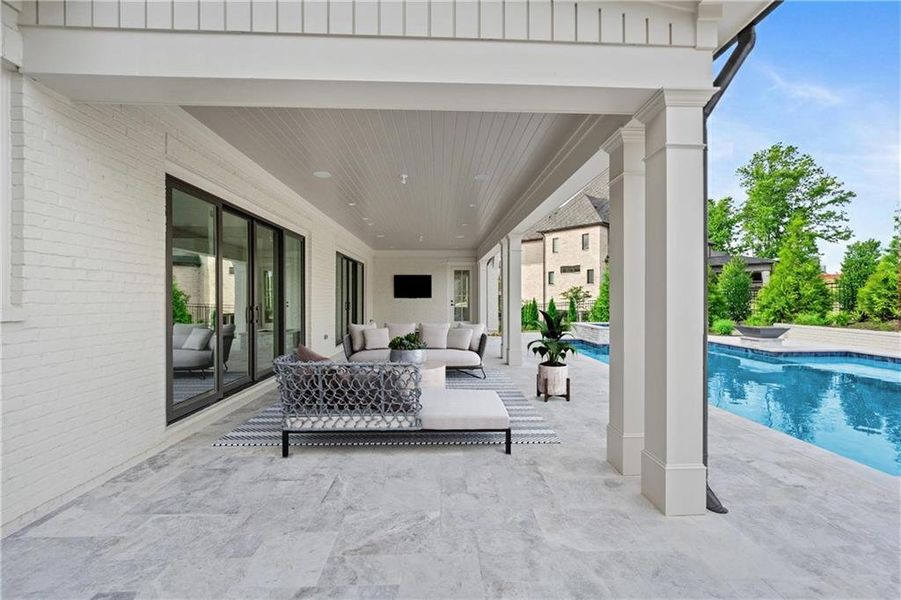 Exterior details and patio area of a home in , Milton (Image 21).