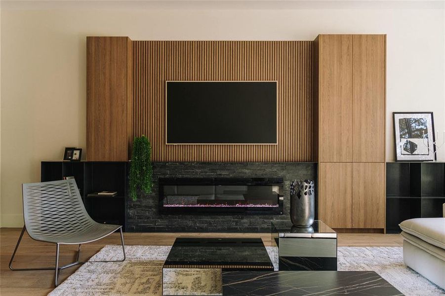 Furnished interior view inside a new home in , Dallas (Image 36).