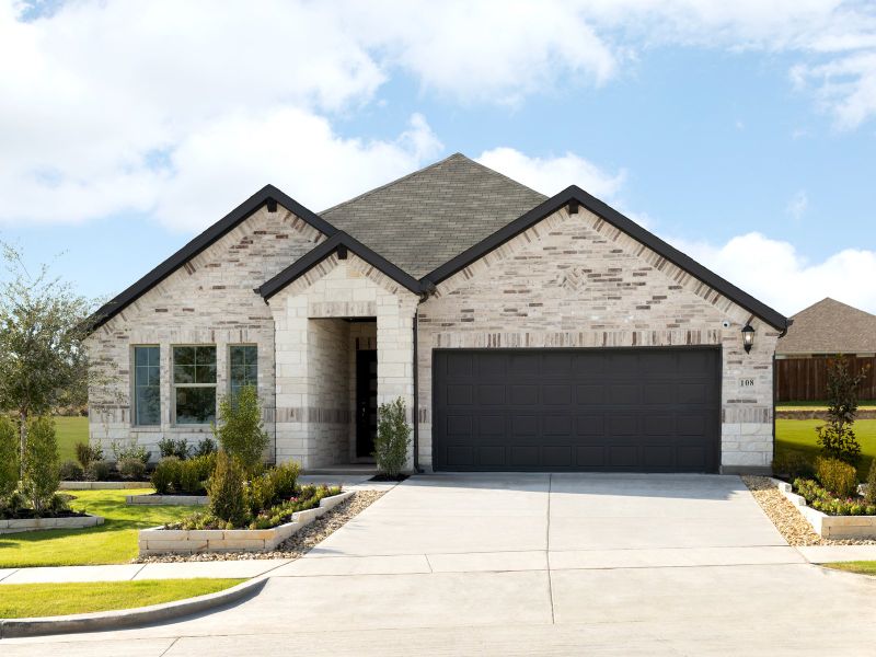 The Henderson model home featured at Westmoor by Meritage Homes.