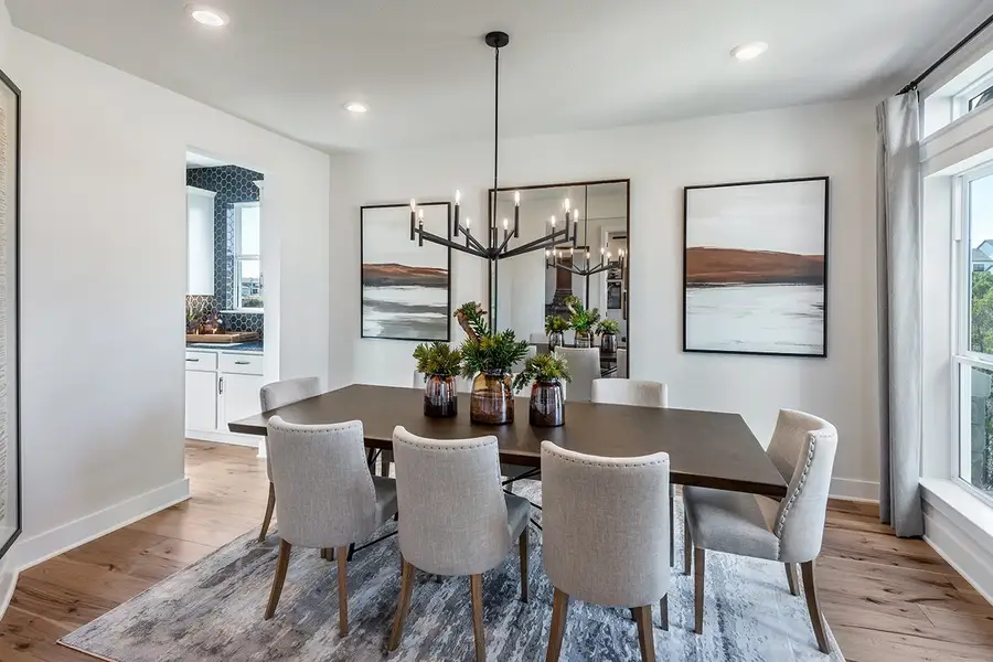 Furnished interior view inside a new home in Travisso, Leander (Image 4).
