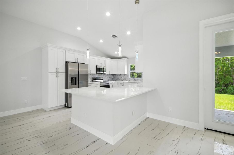 Furnished interior view inside a new home in , Fort Pierce (Image 5).