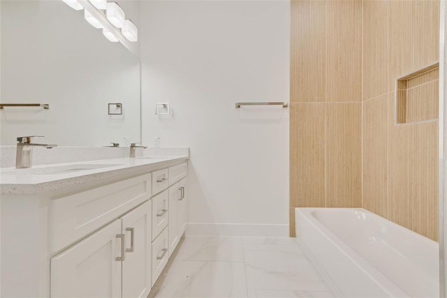 Furnished interior view inside a new home in , Dallas (Image 9).