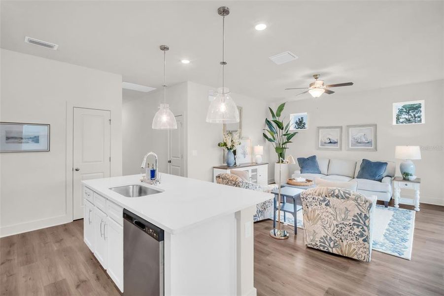 Furnished interior view inside a new home in Arbor Meadows, Spring Hill (Image 9). Furnished interior view inside a new home in Arbor Meadows, Spring Hill (Image 9).