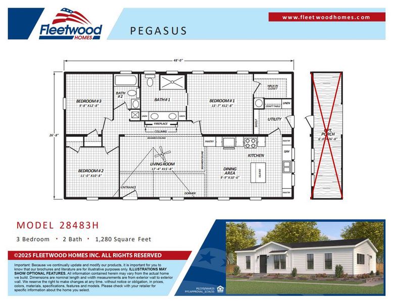2D floor plan layout of this home in , Summerville, SC (Image 3).