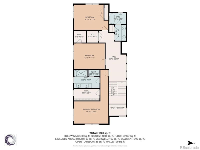 2D floor plan layout of this home in , Denver, CO (Image 6).