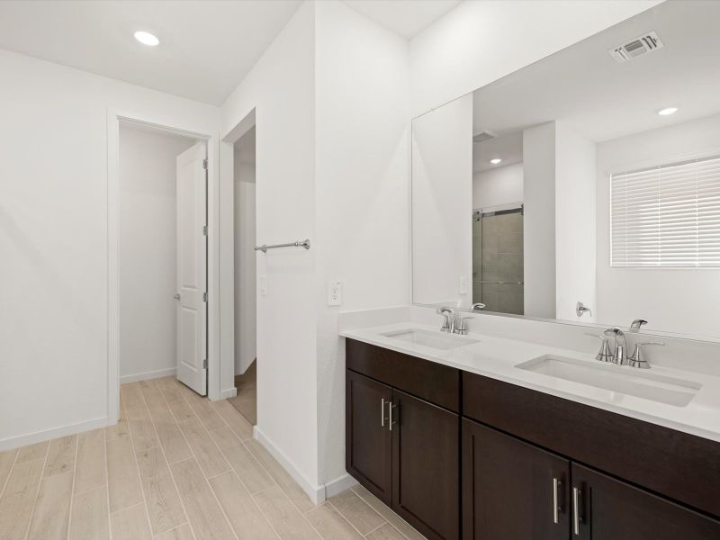 Furnished interior view inside a new home in Mountain View Estates Signature Series, Buckeye (Image 8).