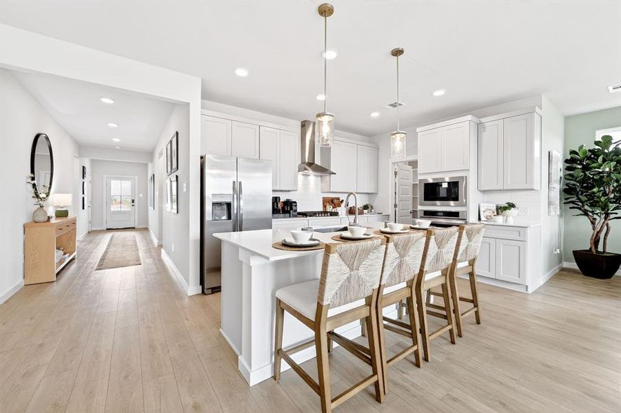 Furnished interior view inside a new home in Parks at Foster Crossing, Anna (Image 5).