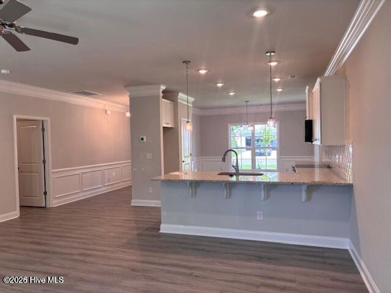 Furnished interior view inside a new home in Rutledge, Shallotte (Image 4). Furnished interior view inside a new home in Rutledge, Shallotte (Image 4).