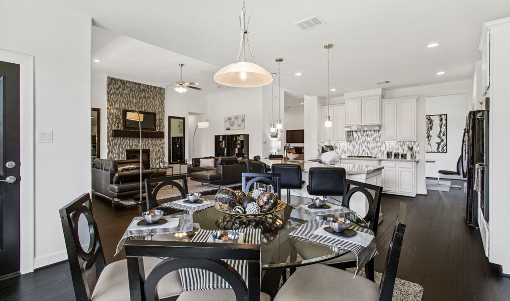 Sun-lit dining area