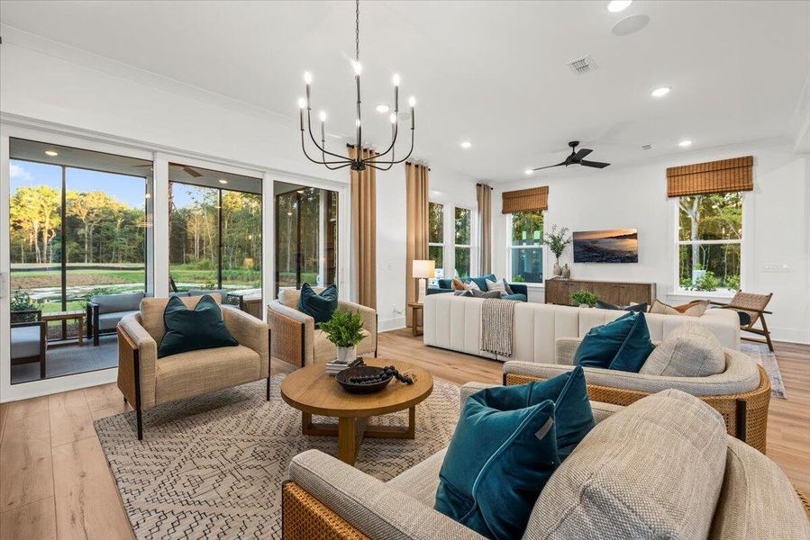 Furnished interior view inside a new home in Park's Edge at Carolina Bay, Charleston (Image 5).
