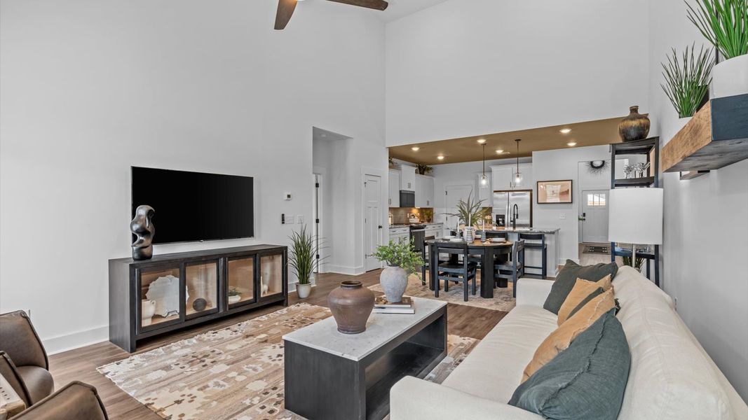 Representative furnished interior of a home built from the Lochlan by DRB Homes in Silo Ridge, Anderson (Image 8).