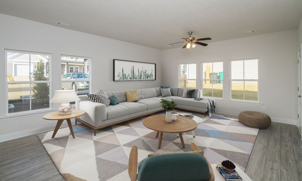 Furnished interior view inside a new home in Caroleton Townhomes, Grovetown (Image 10).