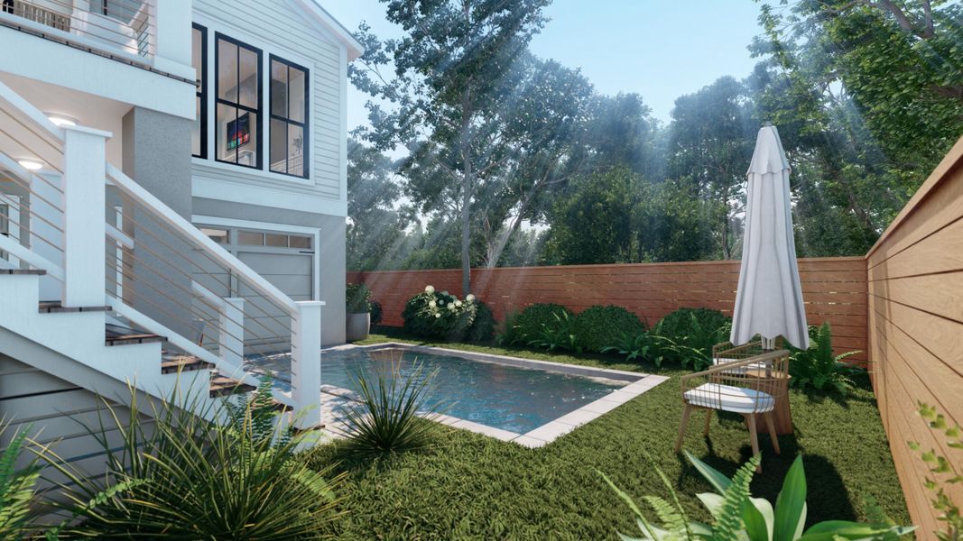 Exterior details and patio area of a home in , Isle Of Palms (Image 34).