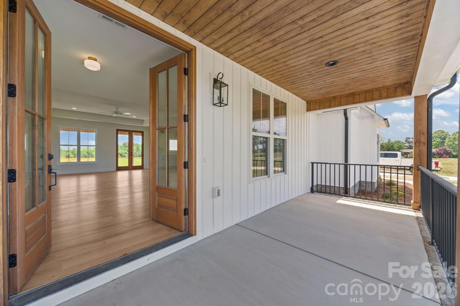 Exterior details and patio area of a home in , China Grove (Image 26).