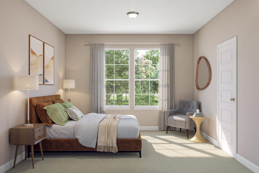 Representative furnished interior of a home built from the Martin by Tri Pointe Homes in Oakhill Reserve, Tomball (Image 18).