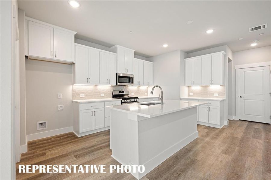 No shortage of storage, prep space or style in this dream kitchen! REPRESENTATIVE PHOTO No shortage of storage, prep space or style in this dream kitchen! REPRESENTATIVE PHOTO