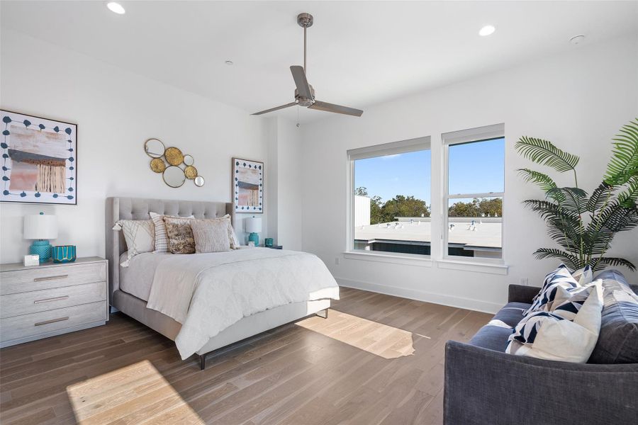 Furnished interior view inside a new home in Bluebonnet Lofts, Austin (Image 22).