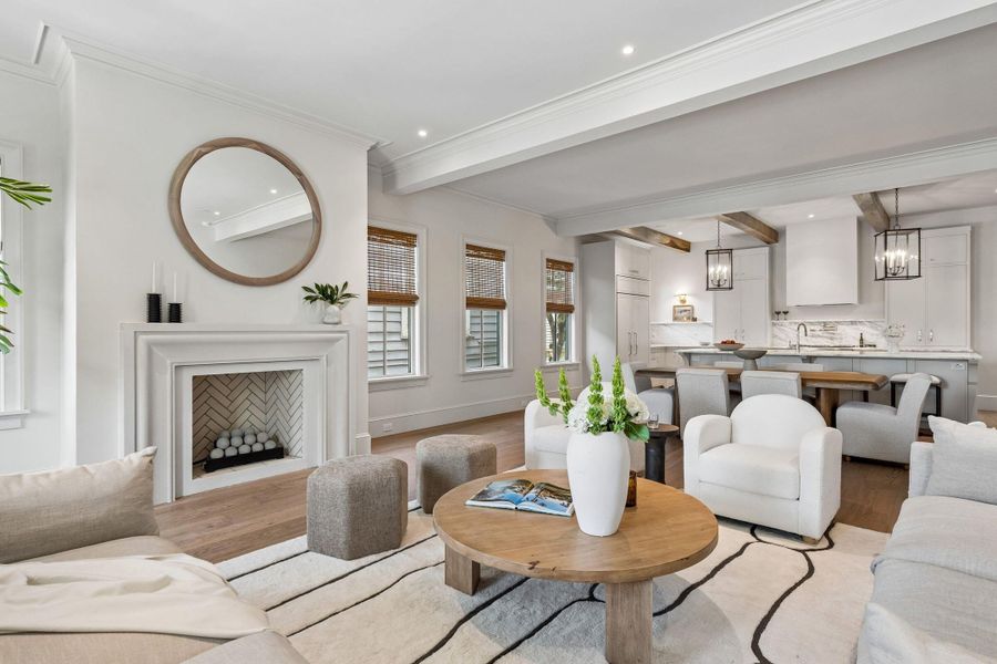 Furnished interior view inside a new home in , Charleston (Image 35).