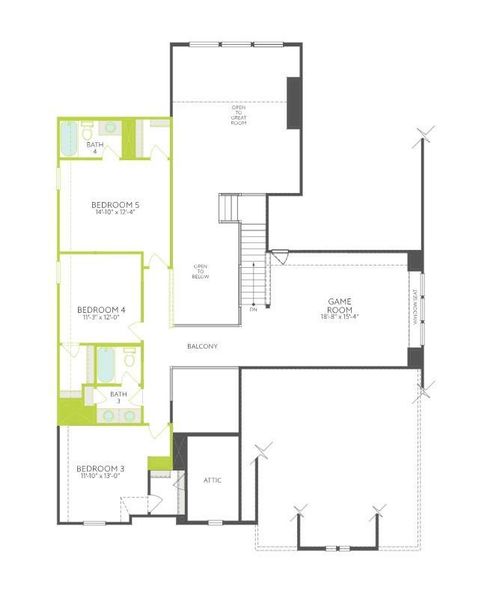 2D floor plan layout of this home in Sienna 60’, Missouri City, TX (Image 3). 2D floor plan layout of this home in Sienna 60’, Missouri City, TX (Image 3).