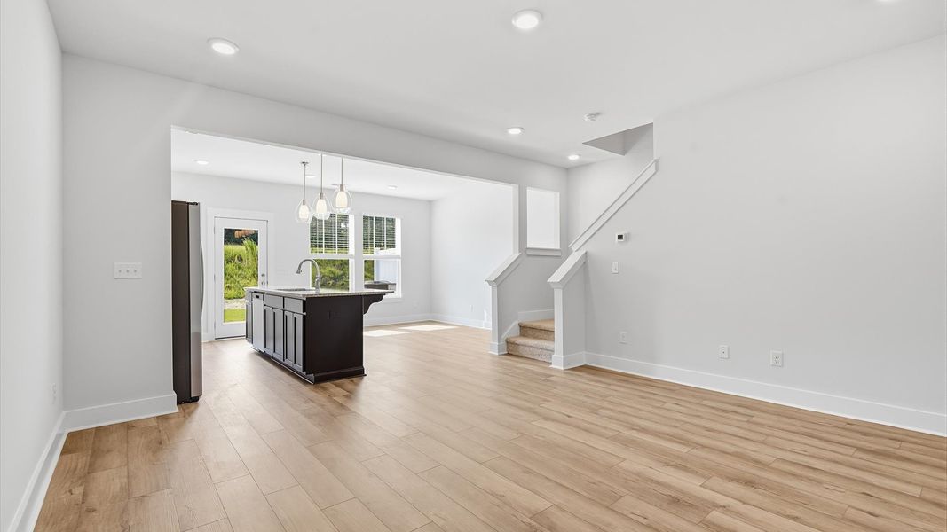 First-rate living space with tasteful hardwood floors and a functional open-concept design located in Greenville, SC