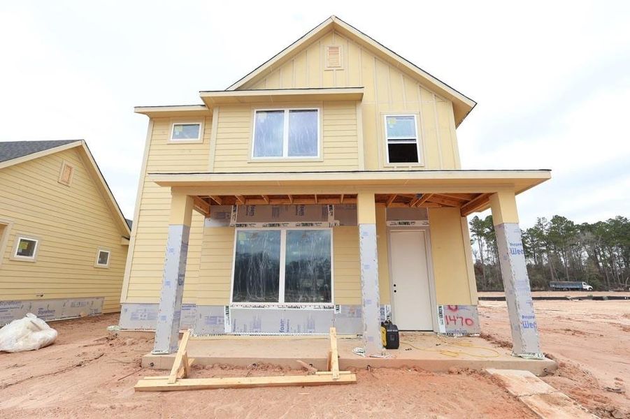 In-progress construction of a new home in Two Step Farm 42', Montgomery, TX (Image 7).