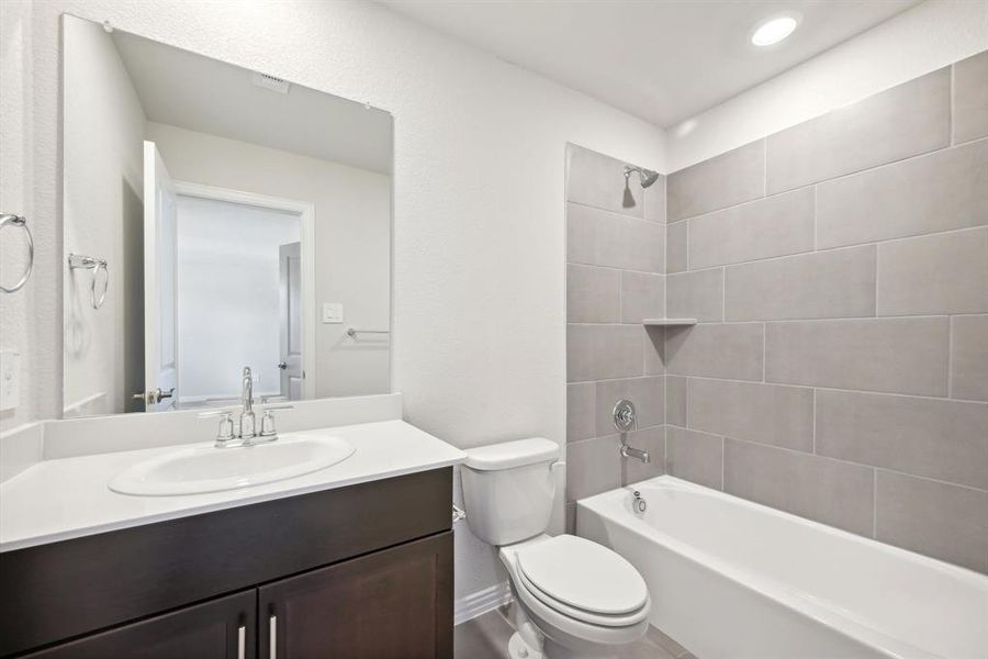 Photo is not of the actual home, but is an inspirational photo of builder’s model home and may depict options, furnishings, and/or decorator features that are not included.