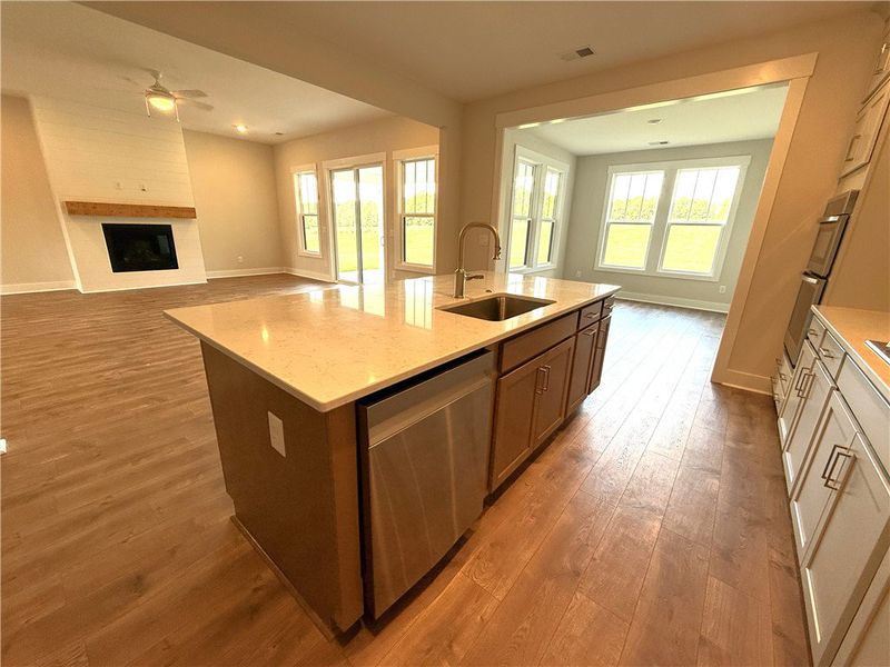 Furnished interior view inside a new home in Walker's Pointe, Anderson (Image 5). Furnished interior view inside a new home in Walker's Pointe, Anderson (Image 5).