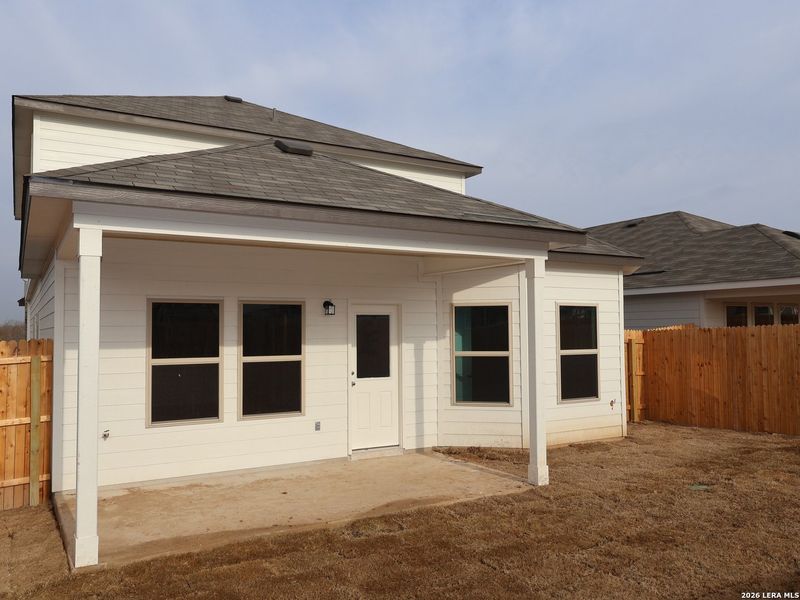 Exterior details and patio area of a home in Agave, San Antonio (Image 22).