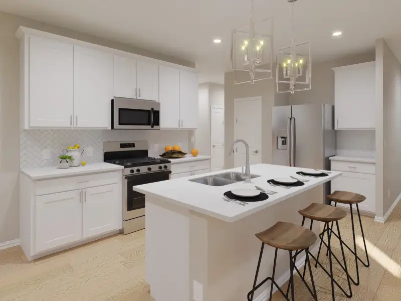 Furnished interior view inside a new home in Lakehaven - Spring Series, Farmersville (Image 5).