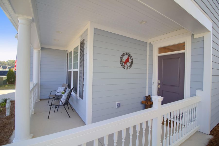 Exterior details and patio area of a home in Cresswind Charleston, Summerville (Image 29).