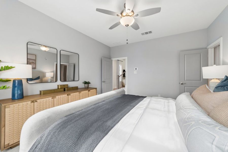 Representative furnished interior of a home built from the Broadway by Landon Homes in Fields - East Village, Frisco (Image 21). Representative furnished interior of a home built from the Broadway by Landon Homes in Fields - East Village, Frisco (Image 21).