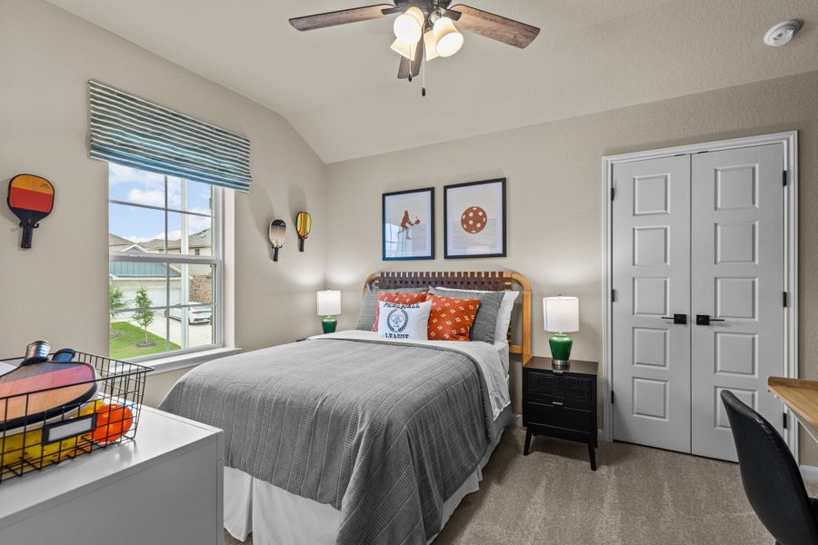 Furnished interior view inside a new home in Hunter's Ranch, San Antonio (Image 7). Furnished interior view inside a new home in Hunter's Ranch, San Antonio (Image 7).