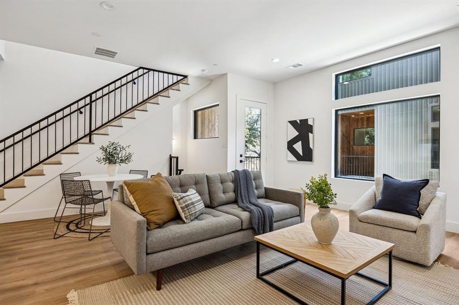 Furnished interior view inside a new home in , Dallas (Image 2). Furnished interior view inside a new home in , Dallas (Image 2).