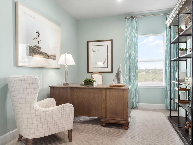 Furnished interior view inside a new home in Bella Terra, Clermont (Image 14).