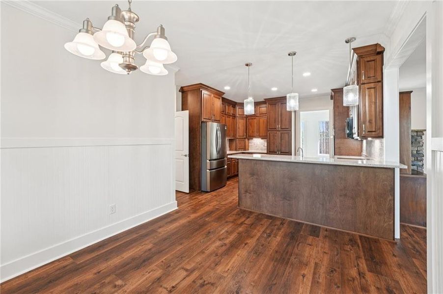 Furnished interior view inside a new home in , Canton (Image 7).