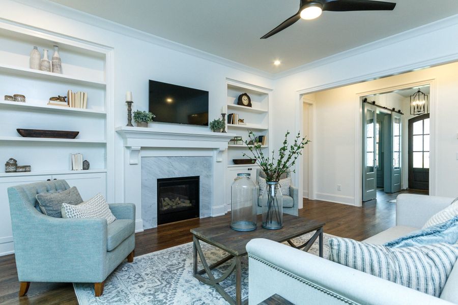 Representative furnished interior of a home built from the Brighton English Cottage by Homes by Dickerson in Cattail, Clayton (Image 8).