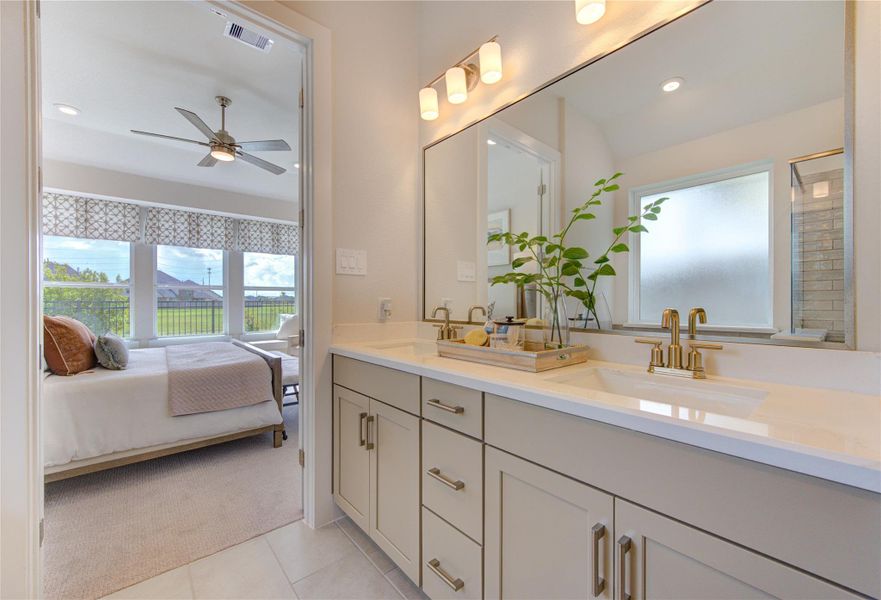 Furnished interior view inside a new home in Jordan Ranch, Katy (Image 10).