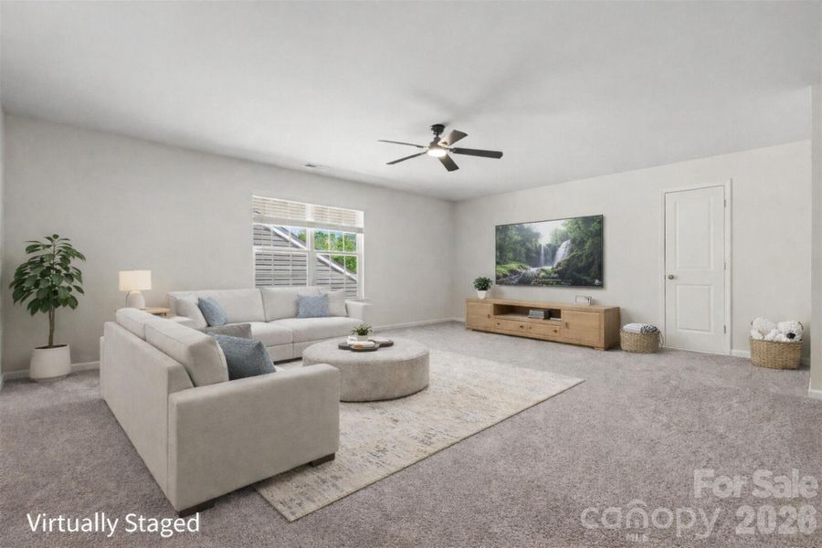 Third floor loft- virtual staging