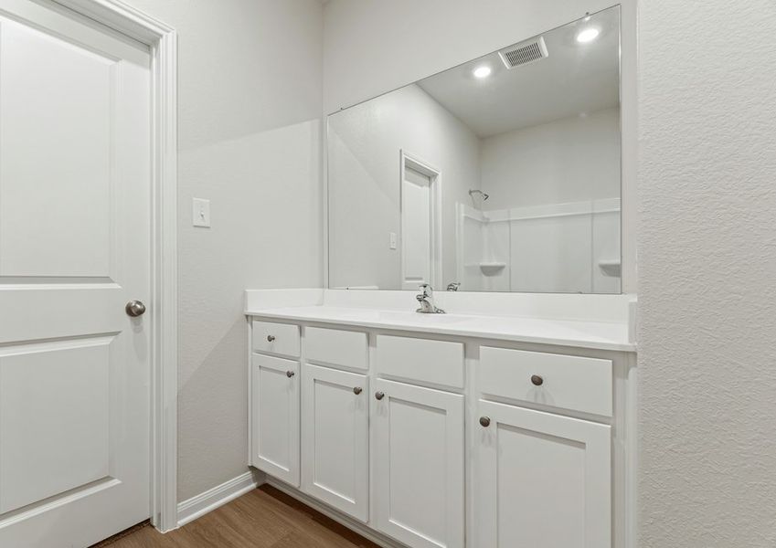 Vanity in the master bathroom Vanity in the master bathroom