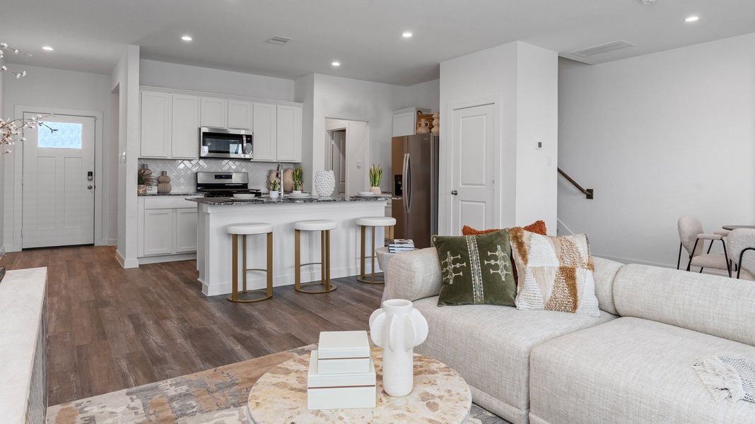Representative furnished interior of a home built from the BOXWOOD by D.R. Horton in Legacy Village, Houston (Image 12).